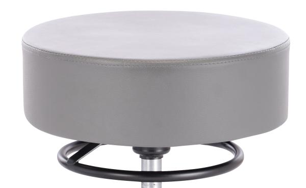 Rollhocker Squash Lederimitat schwarz